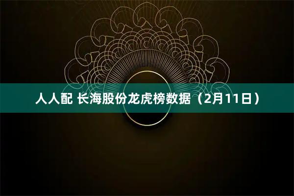 人人配 长海股份龙虎榜数据（2月11日）